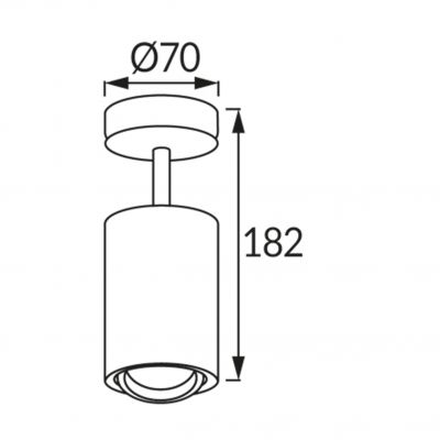 Oprawa sufitowa BEMOL SPT GU10 WHITE biała 03538 IDEUS (03538)