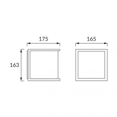 Kinkiet podświetlany numer domu E27 i do LED  03687 IDEUS (03687)