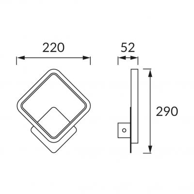 Oprawa dekoracyjna LED EMMA 12W biała 4000K 03784 IDEUS (03784)