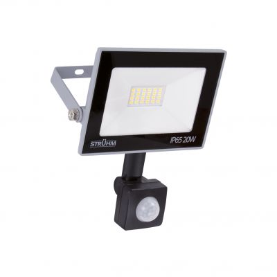 Naświetlacz SMD LED z czujnikiem ruchu KROMA LED S 20W GREY 6500K IDEUS (03705)