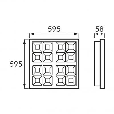 Panel LED HL182L 2700K (02692)