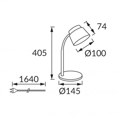 Lampka biurkowa SMD LED ELMO LED BLUE IDEUS (03198)