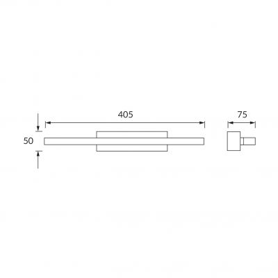 Kinkiet łazienkowy RUMBA LED 9W 4000K  00010 IDEUS (00010)