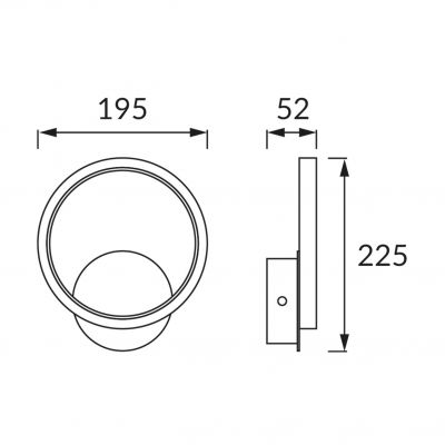 Oprawa dekoracyjna LED EMMA 10W biała 4000K 03783 IDEUS (03783)