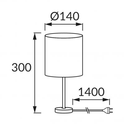 Lampka stołowa AGNES E14 PURPLE IDEUS (03148)