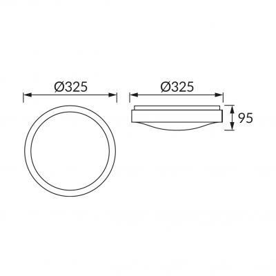 Plafoniera SMD LED ALEX LED C 18W 4000K IDEUS (03563)