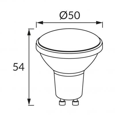 Lampa z diodami SMD LED LARA SMD LED GU10 5W 3000K (02758)