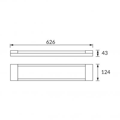 Oświetleniowa oprawa liniowa POGO LED 2x18W COVER (03682)