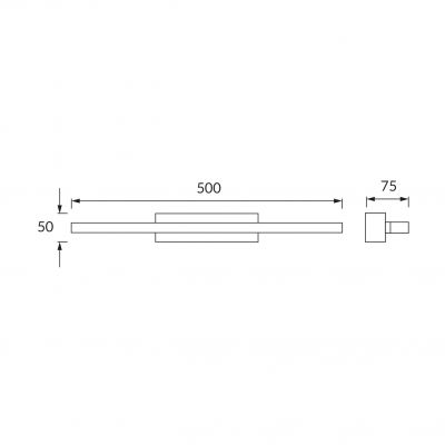 Kinkiet łazienkowy RUMBA LED 12W 4000K  00011 IDEUS (00011)