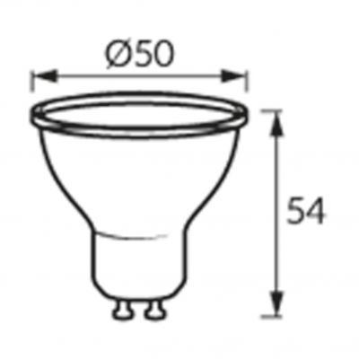 Lampa z diodami LARA LED GU10 8W 4500K IDEUS (03809)