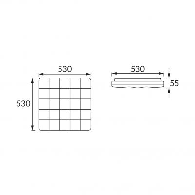 Plafoniera SMD LED SPARTA LED D 48W 4000K IDEUS (03640)