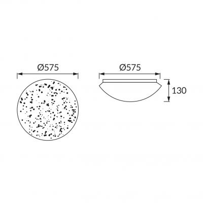 Plafoniera SMD LED BIGBEN LED C 72W 4000K IDEUS (03700)