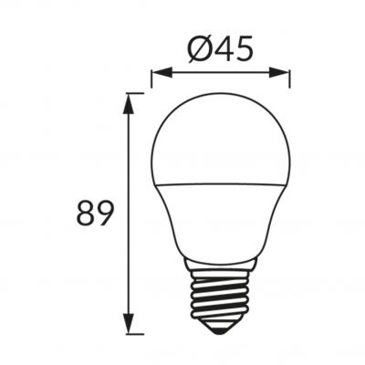 Lampa z diodami ULKE LED E27 8W 3000K IDEUS (03855)