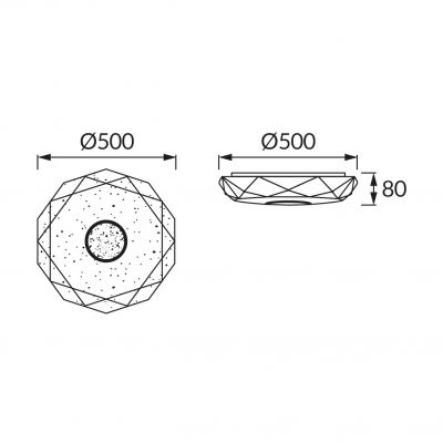 Plafoniera IRYNA LED C 48W IDEUS (03846)