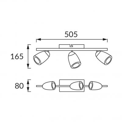 Oprawa ścienno-sufitowa SMD LED RUDA LED 3I 3000K (02842)