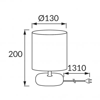 Lampka stołowa PATI E14 BROWN IDEUS (03145)