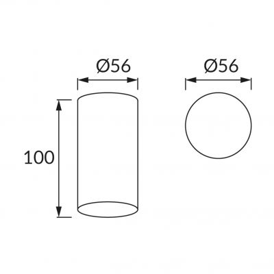 Oprawa sufitowa OTTO GU10 INOX IDEUS (03221)