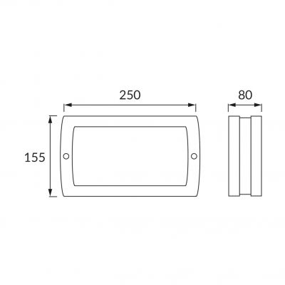 Kinkiet LED PODŚWIETLANY NUMER DOMU 8W 4000K 03686 IDEUS (03686)