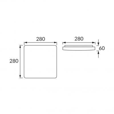 Plafoniera URANIA LED D 18W 4000K IDEUS (03919)