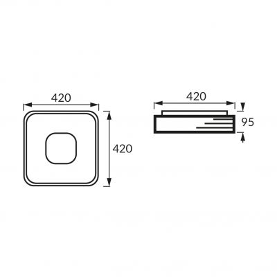 Plafoniera SMD LED LIBRUS LED D 24W NW (04167)