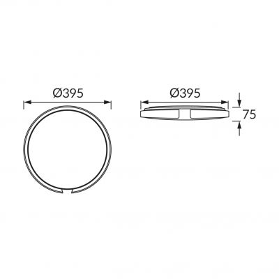 Plafoniera SMD LED ESPERANTO LED C 24W IDEUS (04076)