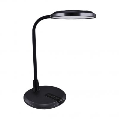 Lampka biurkowa SMD LED PLATON LED BLACK IDEUS (04229)