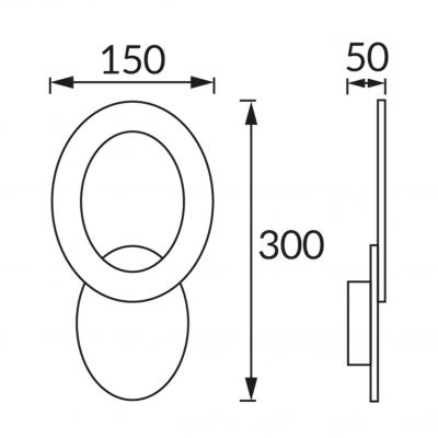 Oprawa dekoracyjna SMD LED HOP LED C 10W BLACK/WHITE NW IDEUS (04182)