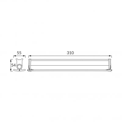 Podszafkowa oprawa liniowa DIEGO LED 9W SILVER CCT IDEUS (03914)