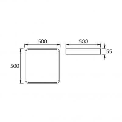 Plafoniera TOTEM LED D 48W 4000K IDEUS (03931)