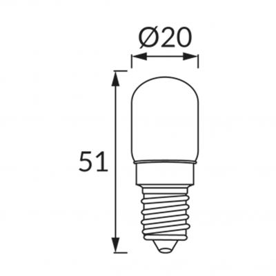 Lampa z diodami SMD LED UZO LED CLEAR E14 1,3W NW IDEUS (04065)