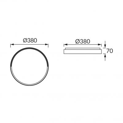 Plafoniera SMD LED FARNA LED C 24W NW IDEUS (04156)