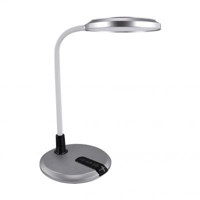 Lampka biurkowa SMD LED PLATON LED SILVER IDEUS (04228)