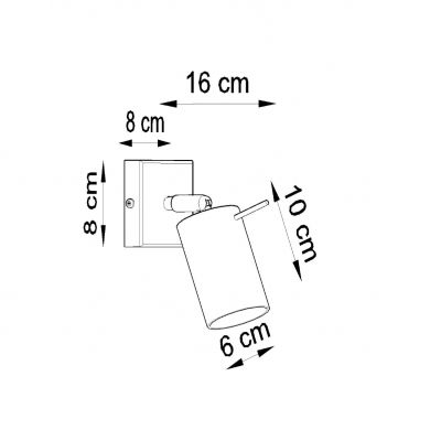 Sollux Kinkiet Ring biały SL.0087 (SL.0087)