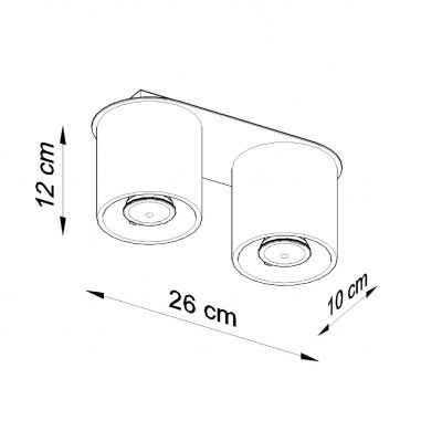 Sollux Plafon ORBIS 2 czarny SL.0054 (SL.0054)