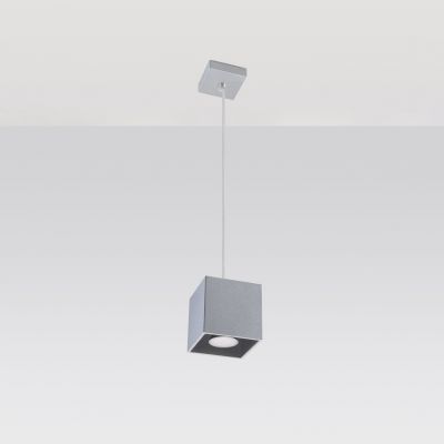 Sollux Lampa wisząca QUAD 1 szary SL.0061 (SL.0061)