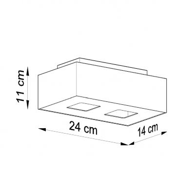 Sollux Plafon MONO 2 biały SL.0067 (SL.0067)