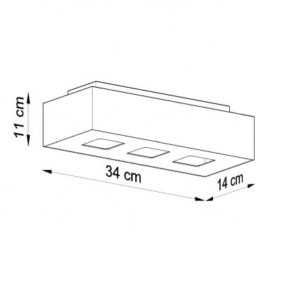 Sollux Plafon MONO 3 biały SL.0068 (SL.0068)