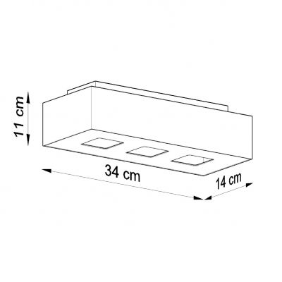 Sollux Plafon MONO 3 czarny SL.0072 (SL.0072)