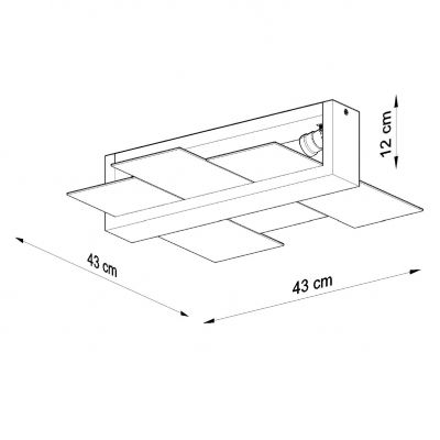 Sollux Plafon FENIKS 2 naturalne drewno SL.0076 (SL.0076)