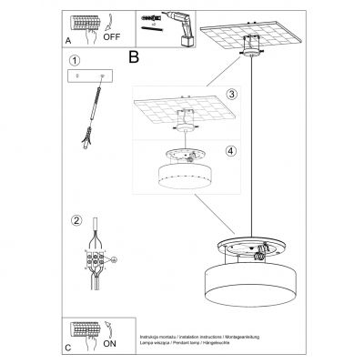 Sollux Lampa wisząca ARENA 35 czarna SL.0115 (SL.0115)