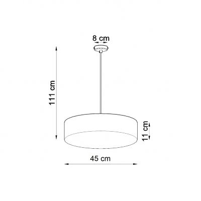 Sollux Lampa wisząca ARENA 45 szara SL.0119 (SL.0119)