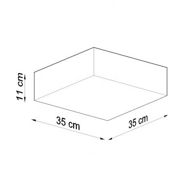 Sollux Plafon HORUS 35 szary SL.0137 (SL.0137)