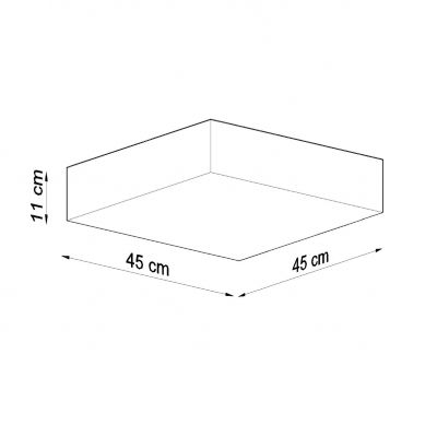 Sollux Plafon HORUS 45 czarny SL.0139 (SL.0139)