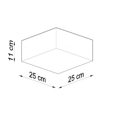 Sollux Plafon HORUS 25 szary SL.0143 (SL.0143)