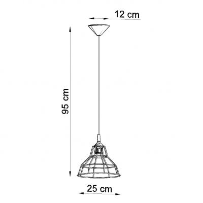 Sollux Lampa wisząca ANATA czarna SL.0146 (SL.0146)