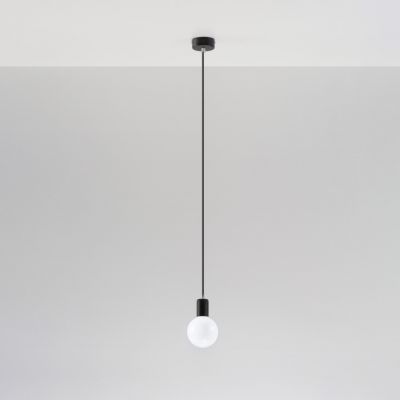 Sollux Lampa wisząca EDISON czarna SL.0152 (SL.0152)