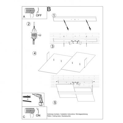 Sollux Plafon MASSIMO chrom SL.0188 (SL.0188)