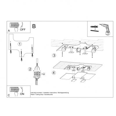 Sollux Plafon FABIANO SL.0198 (SL.0198)