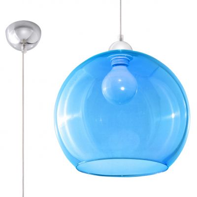 Sollux Lampa wisząca BALL błękitna SL.0251 (SL.0251)