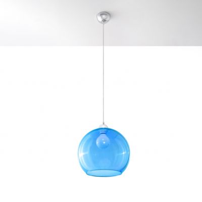 Sollux Lampa wisząca BALL błękitna SL.0251 (SL.0251)